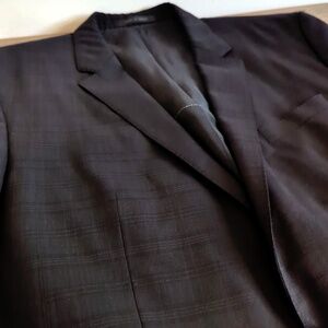 Hugo Boss Men’s Black Super 100 Wool Single Breasted Blazer 44R